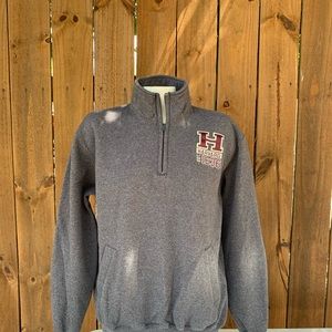 Harvard University half zip sweatshirt size Medium.